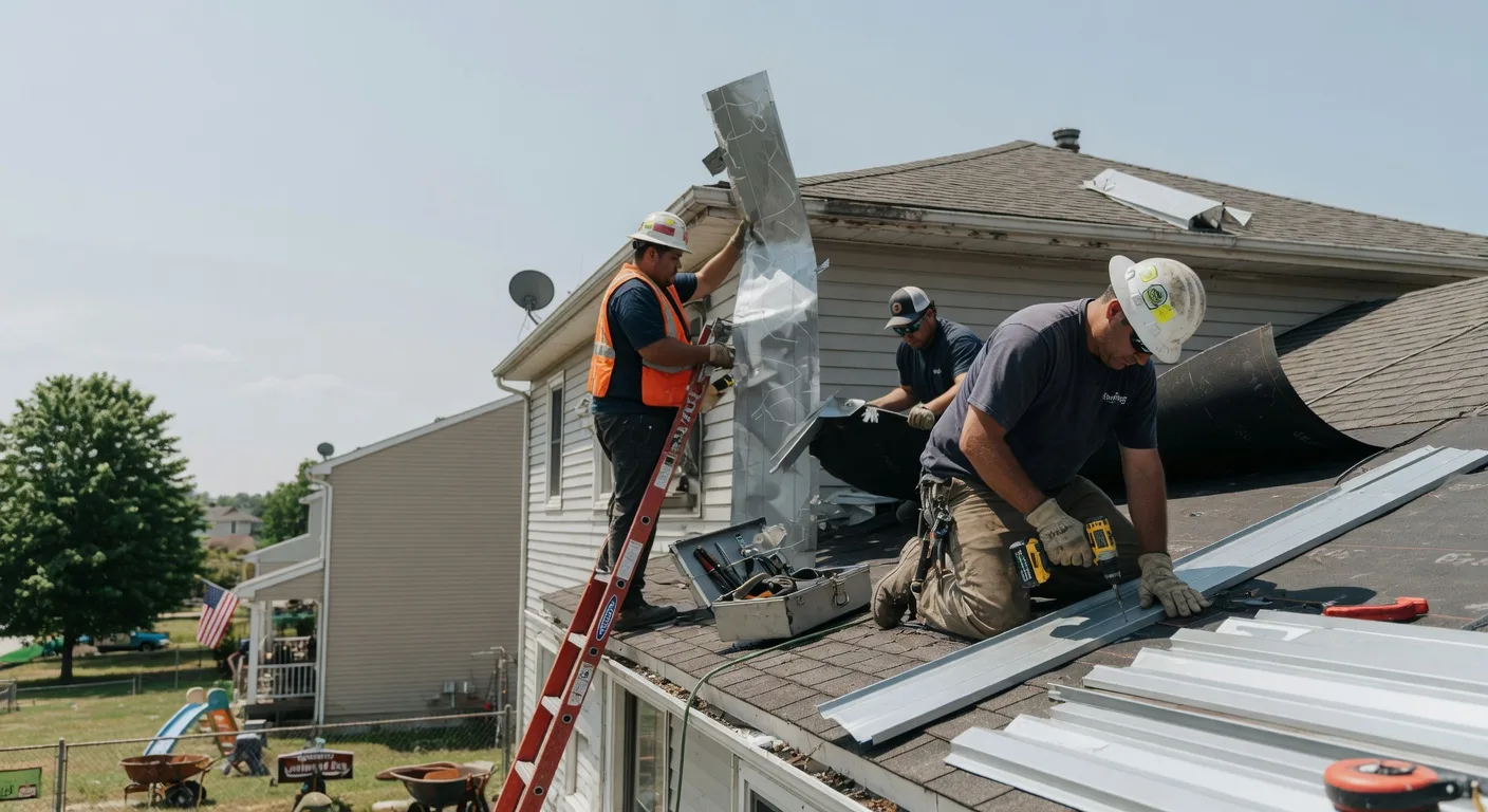 Storm Damage Metal Roof Repair in Rockford, WA